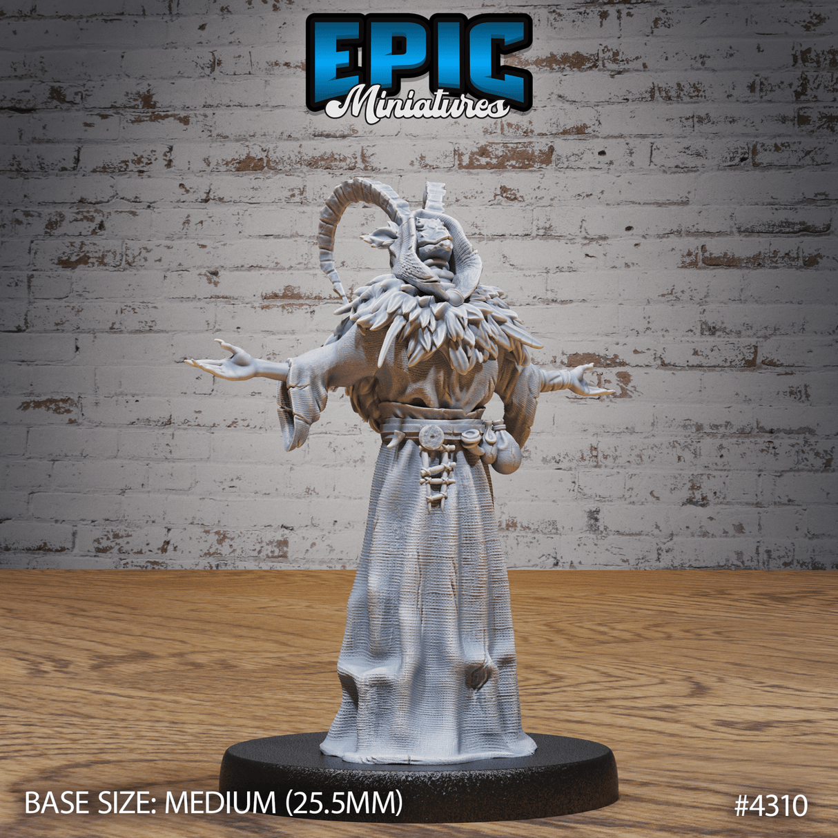 Demonic Cultist Miniature | B - Tabletop RPG & D&D miniature. Perfect for wargaming & collectors
