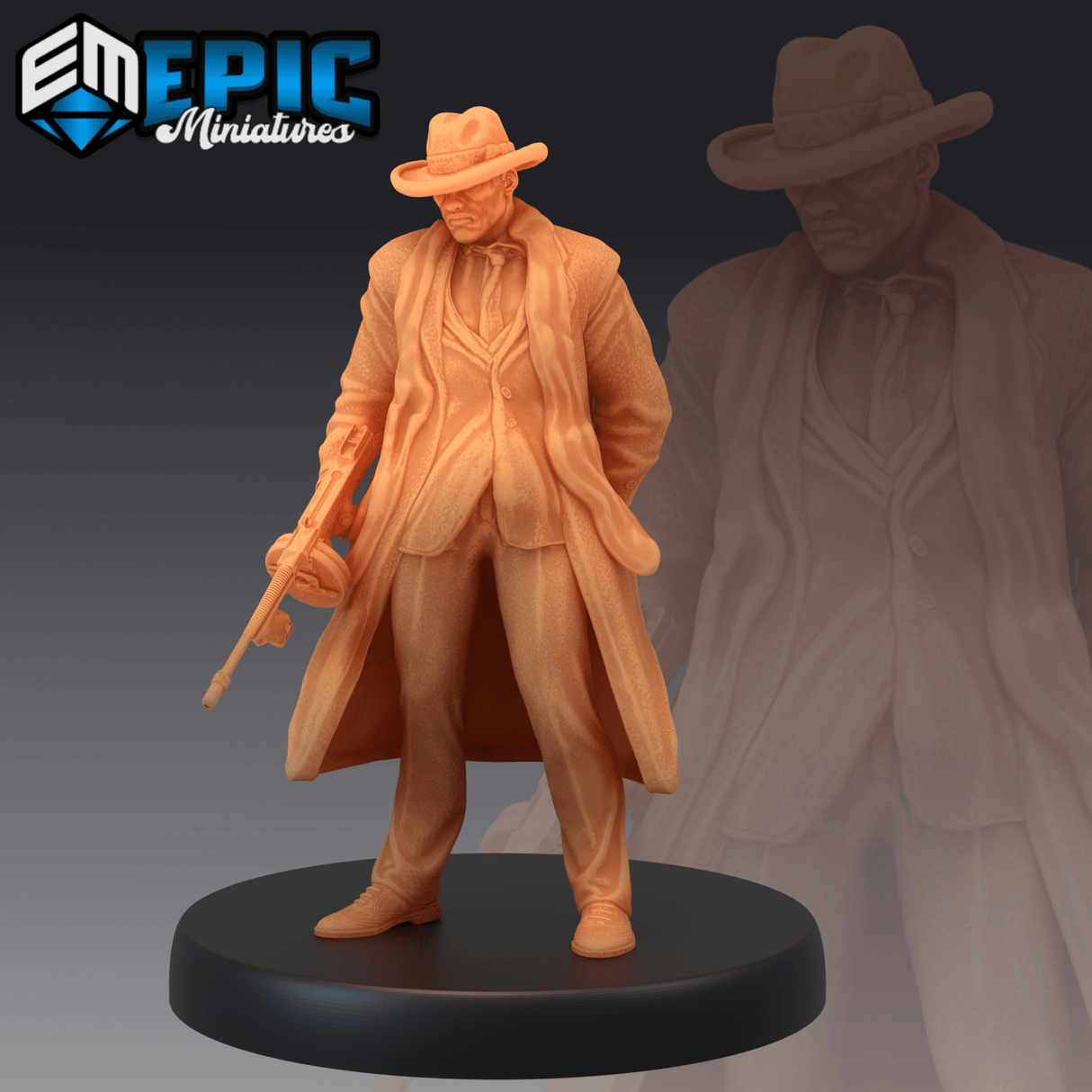 Detective Human Miniature | B - Tabletop RPG & D&D miniature. Perfect for wargaming & collectors