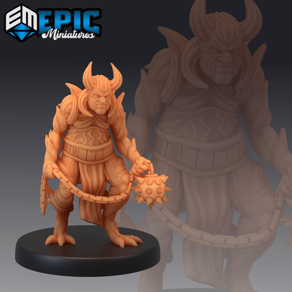 Devil Army Miniature | B - Tabletop RPG & D&D miniature. Perfect for wargaming & collectors
