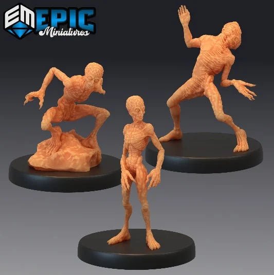 Doppelganger Fiend Miniature | Set of 3 - Tabletop RPG & D&D miniature. Perfect for wargaming & collectors