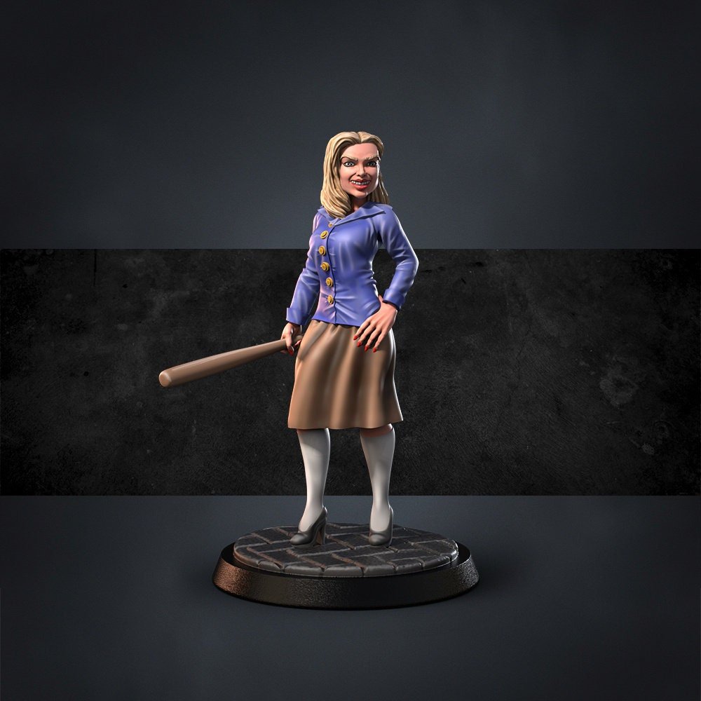 Dr Waggy, Dooby Roo and Team, Miniature | Sherlyn Queen - Tabletop RPG & D&D miniature. Perfect for wargaming & collectors