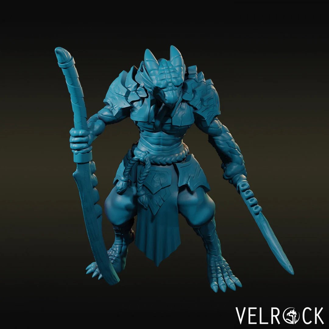 Dragonborn Miniature | H - Tabletop RPG & D&D miniature. Perfect for wargaming & collectors