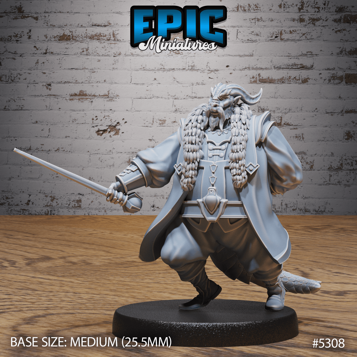 Dragonborn Noble Miniature | C - Tabletop RPG & D&D miniature. Perfect for wargaming & collectors