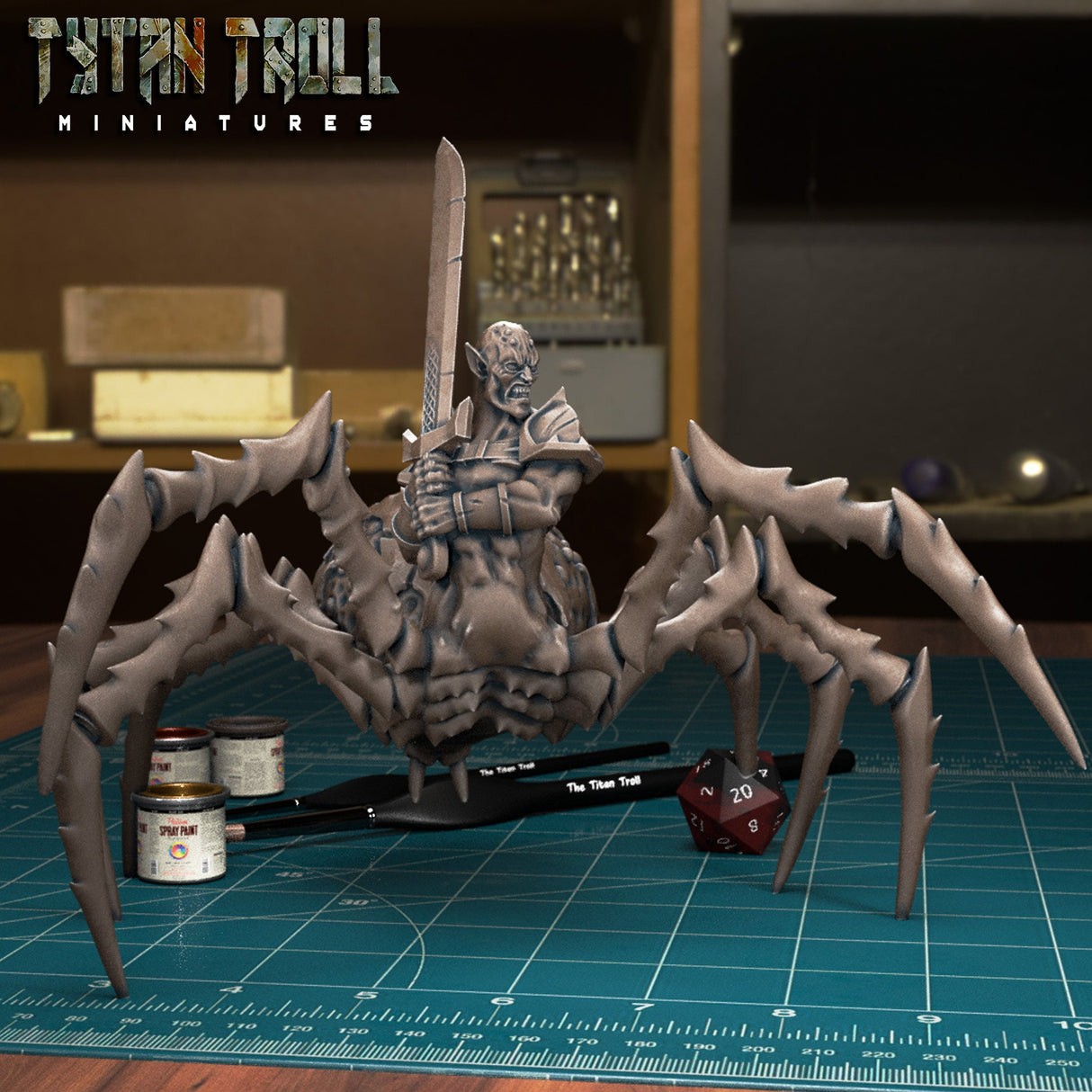 Drider Bundle Miniature | E - Tabletop RPG & D&D miniature. Perfect for wargaming & collectors