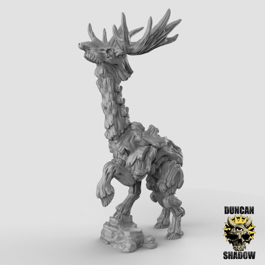 Dryad Deer Miniature | B - Tabletop RPG & D&D miniature. Perfect for wargaming & collectors