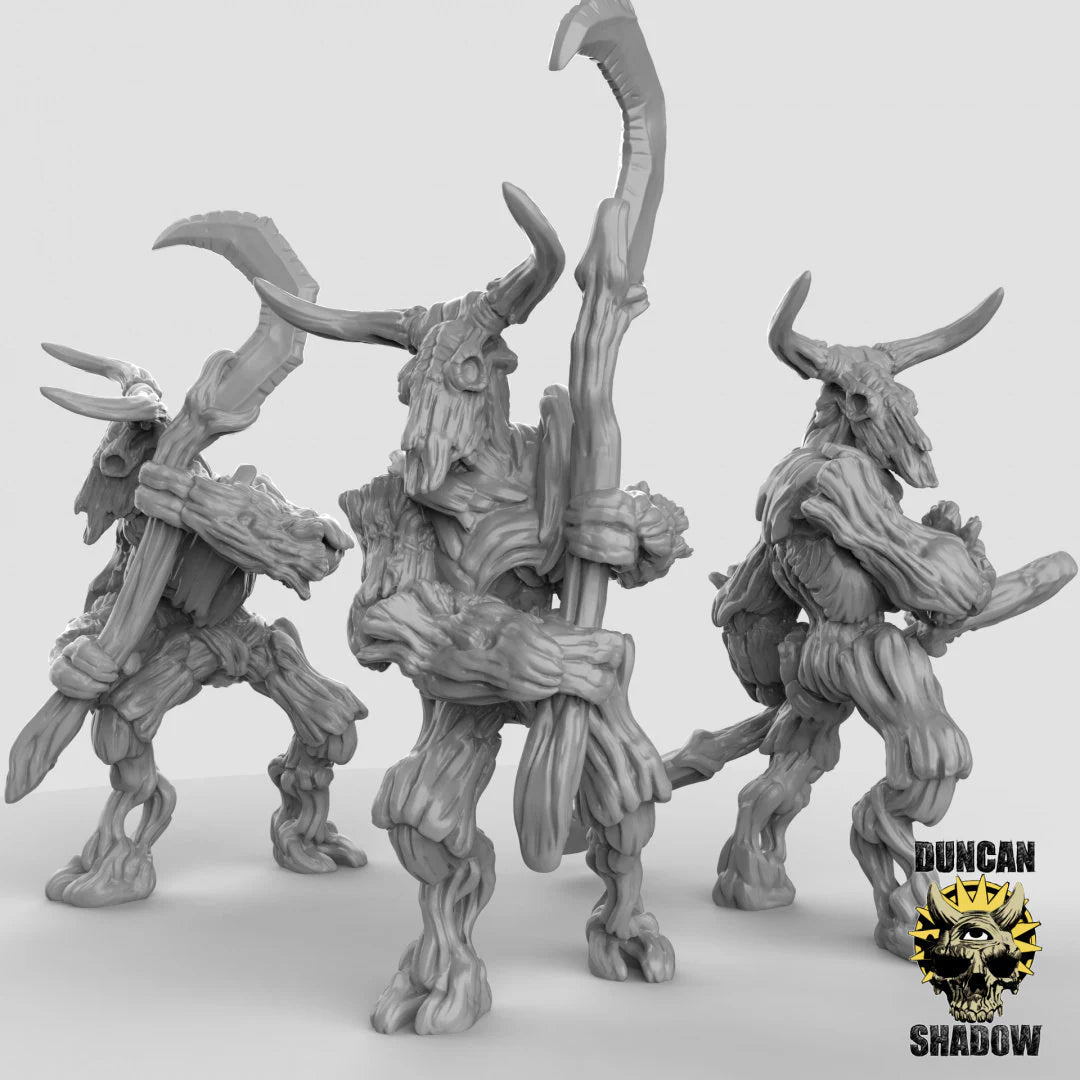 Dryad Predators with Sythes Miniature | Set of 3 - Tabletop RPG & D&D miniature. Perfect for wargaming & collectors