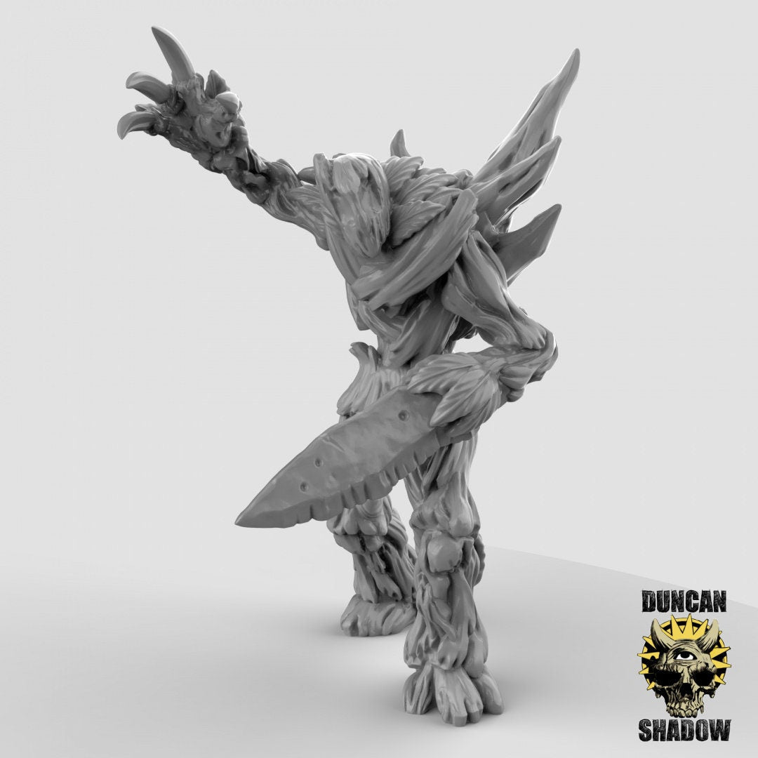 Dryads with Swords Miniature | Right - Tabletop RPG & D&D miniature. Perfect for wargaming & collectors