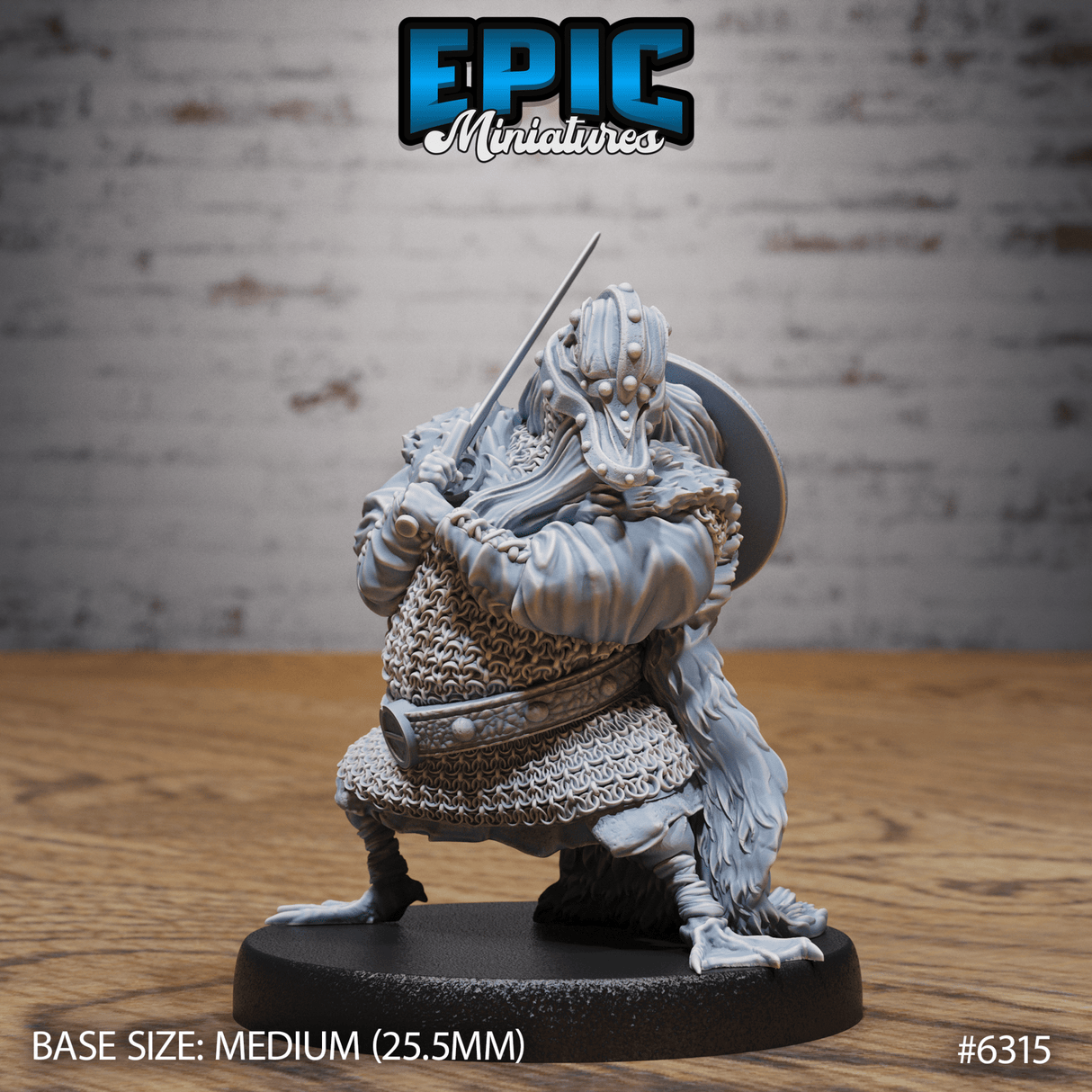 Duck Bandit Miniature | C - Tabletop RPG & D&D miniature. Perfect for wargaming & collectors