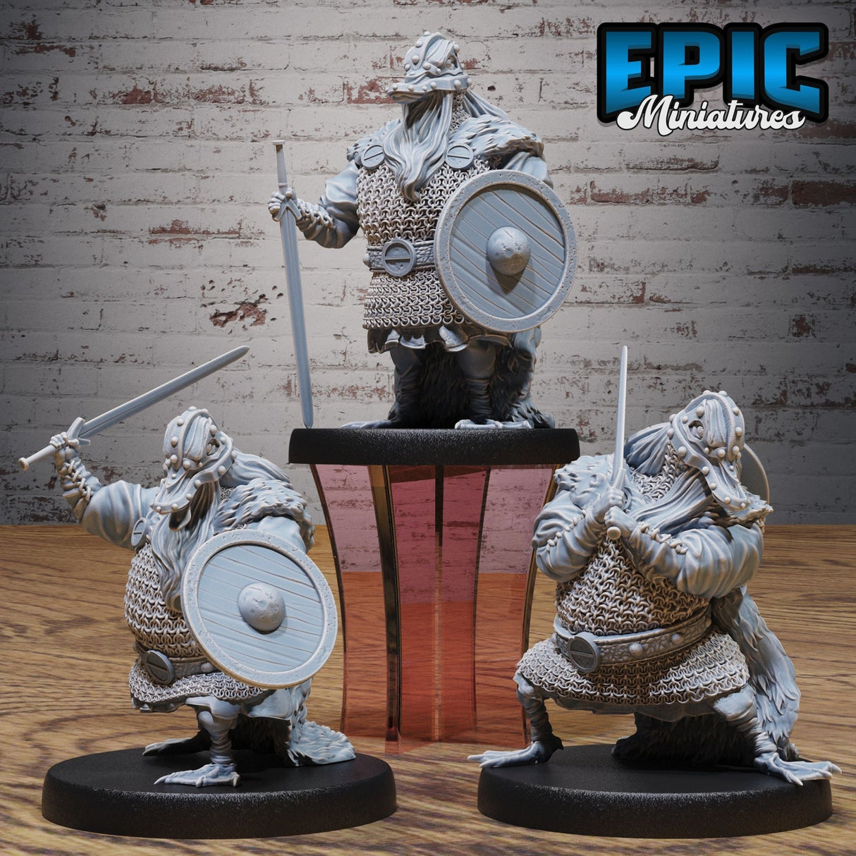 Duck Bandit Miniature | Set of 3 - Tabletop RPG & D&D miniature. Perfect for wargaming & collectors