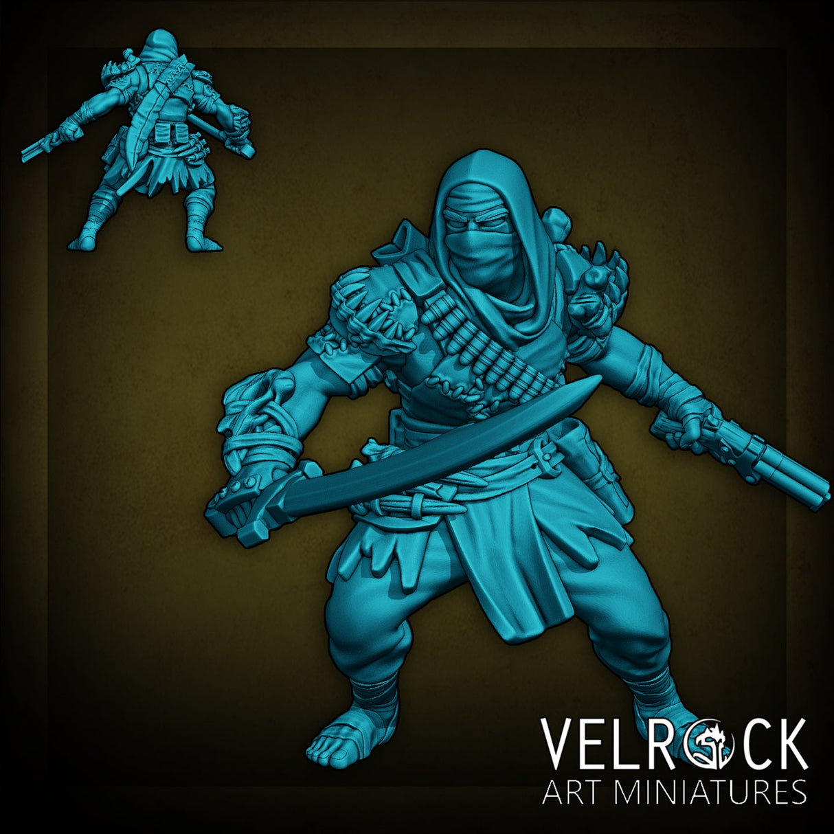 Dune Raiders Miniature | F - Tabletop RPG & D&D miniature. Perfect for wargaming & collectors