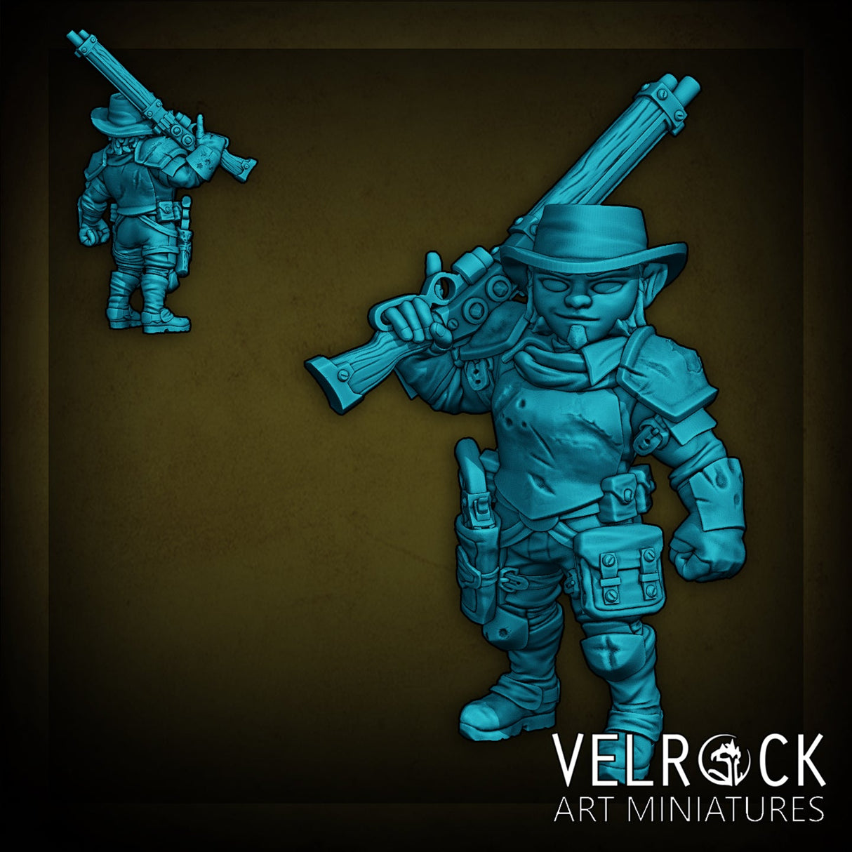 Dune Wild West Sci Fi Squad Miniature | E - Tabletop RPG & D&D miniature. Perfect for wargaming & collectors