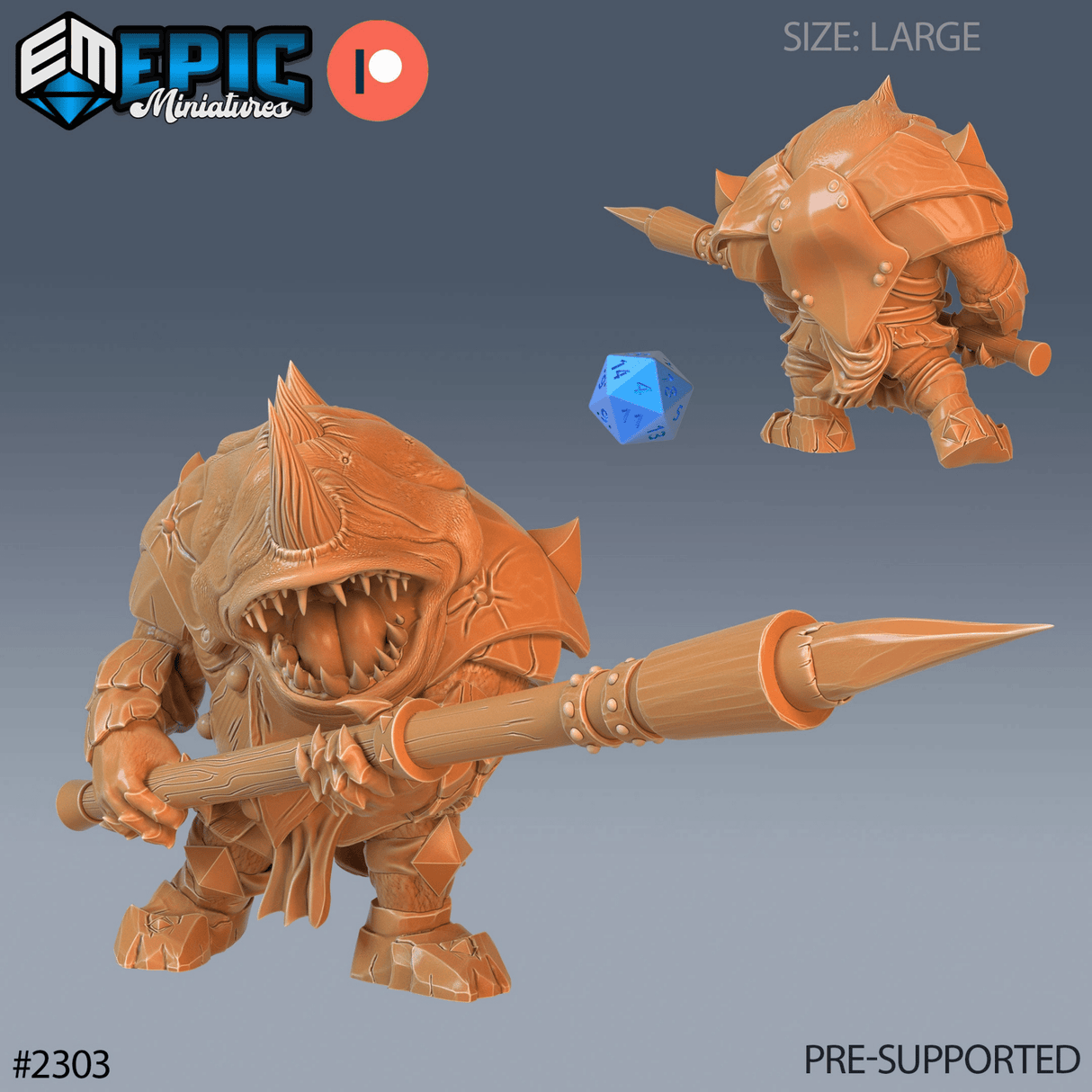 Dungeon Guardian Miniature | C - Tabletop RPG & D&D miniature. Perfect for wargaming & collectors