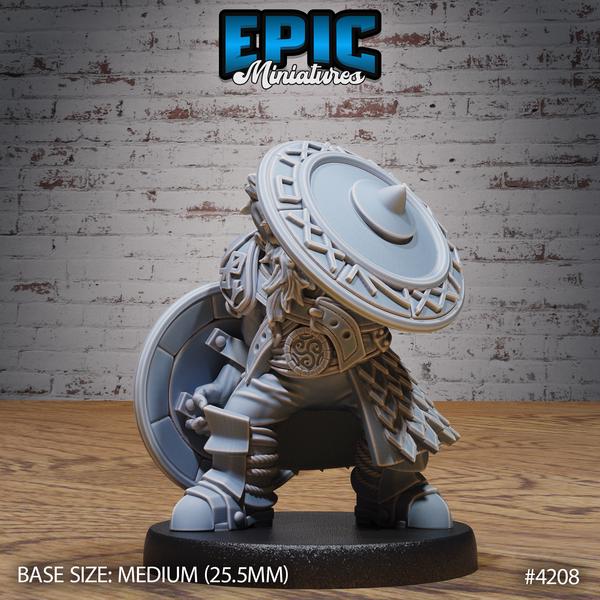 Epic Dwarf Fighters | 4208 - Tabletop RPG & D&D miniature. Perfect for wargaming & collectors