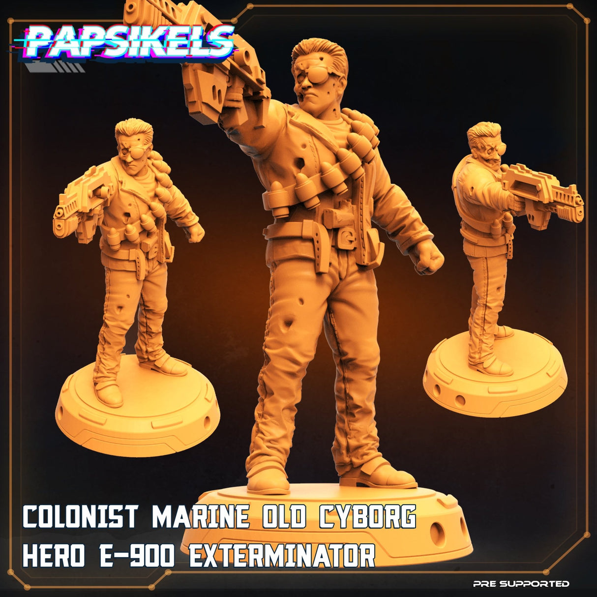 E900 Exterminator Miniature | Set of 3 - Tabletop RPG & D&D miniature. Perfect for wargaming & collectors