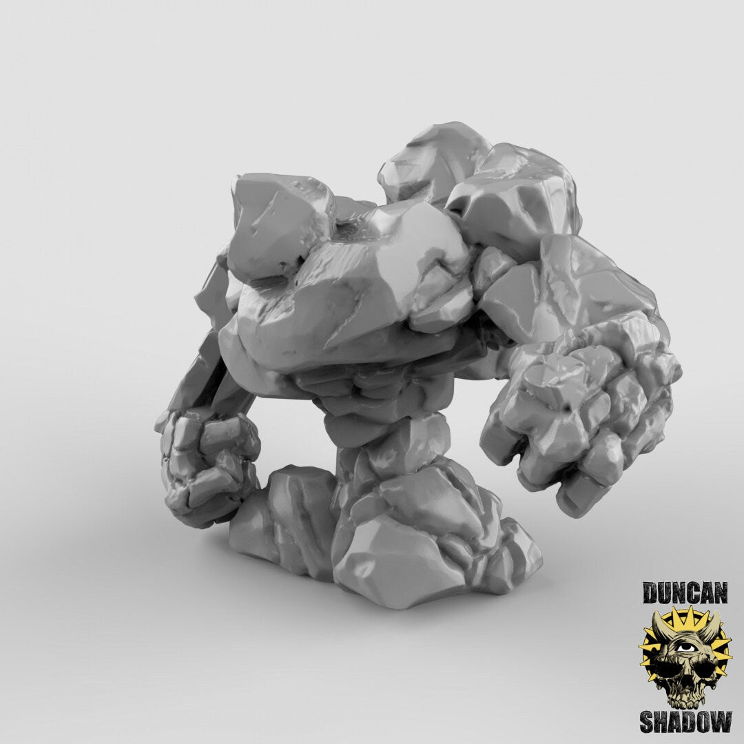 Elemental Rocks Miniature | B - Tabletop RPG & D&D miniature. Perfect for wargaming & collectors