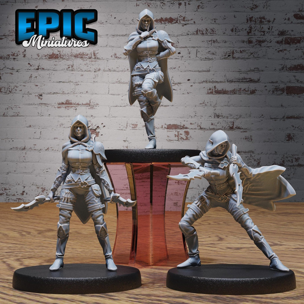 Elf Guild Rogue Miniature | Full Set All Models - Tabletop RPG & D&D miniature. Perfect for wargaming & collectors