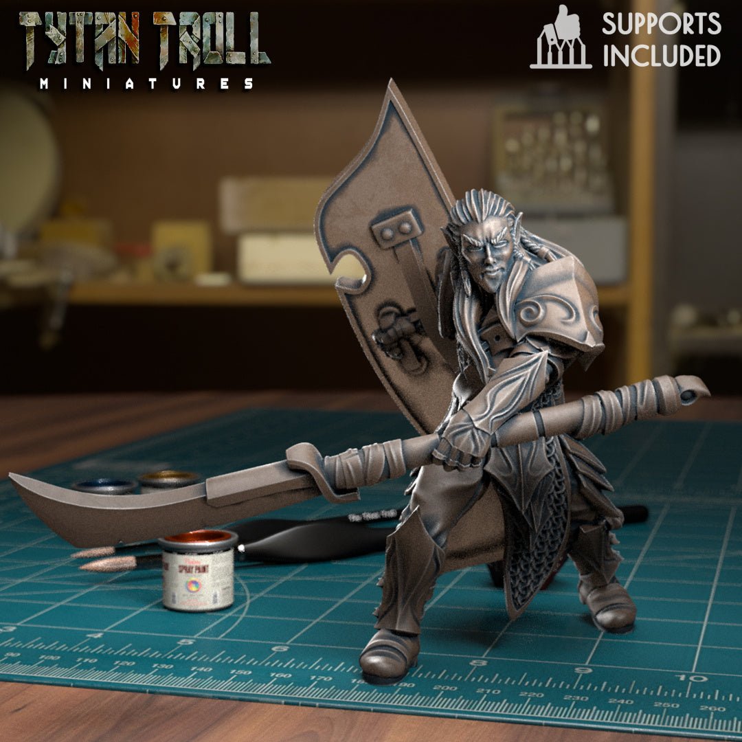 Elf Ranger Miniature | G - Tabletop RPG & D&D miniature. Perfect for wargaming & collectors