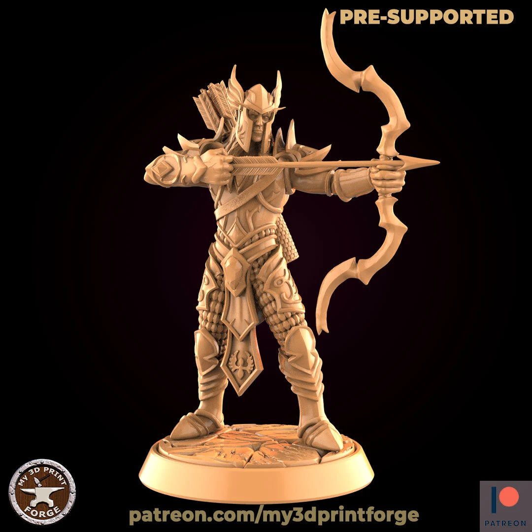 Elf Royal Miniature | B - Tabletop RPG & D&D miniature. Perfect for wargaming & collectors
