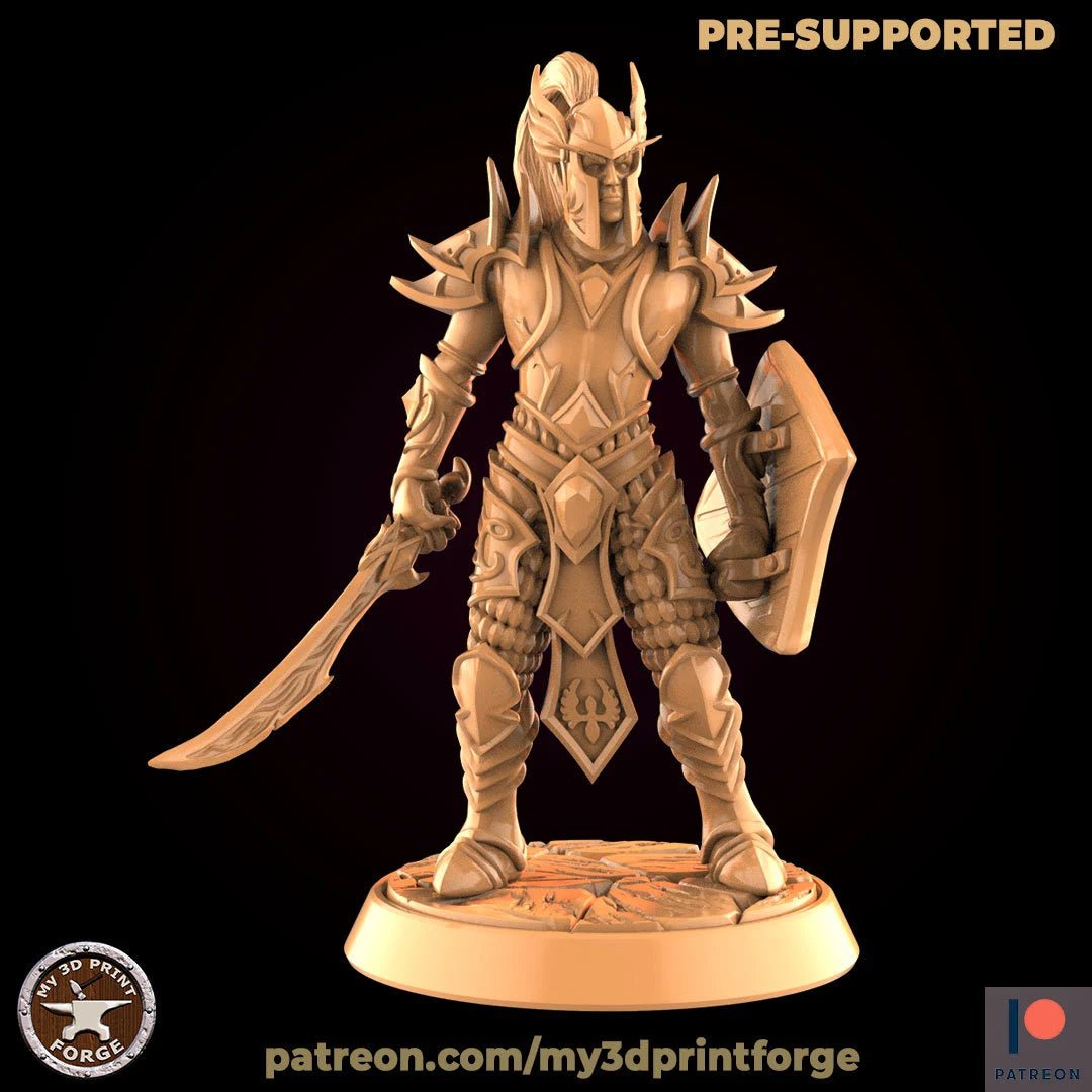Elf Royal Miniature | C - Tabletop RPG & D&D miniature. Perfect for wargaming & collectors