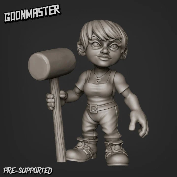 Engineering Gnome Miniature | E - Tabletop RPG & D&D miniature. Perfect for wargaming & collectors