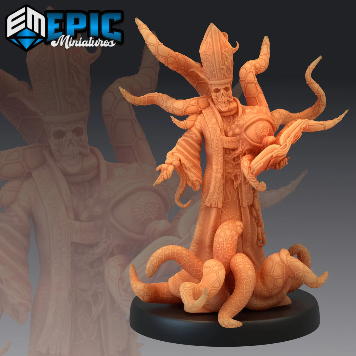 Eternal Highpriest Miniature | A - Tabletop RPG & D&D miniature. Perfect for wargaming & collectors