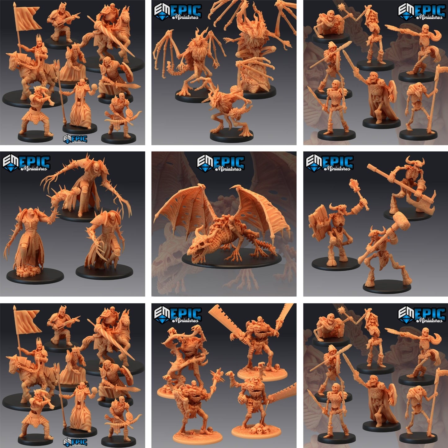 Everything Skeleton Miniature - Full Set All Models -