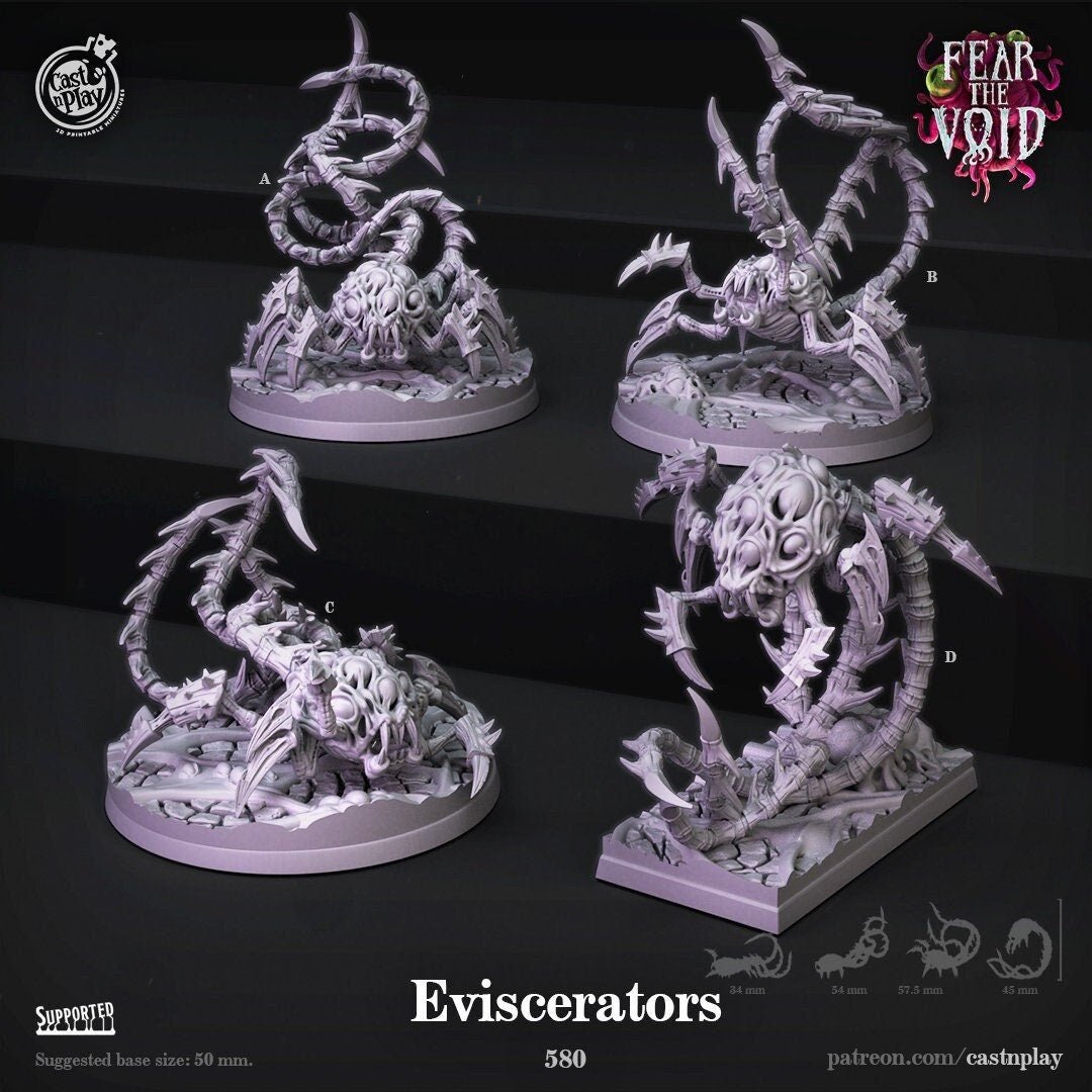 Eviscerators Miniature | A - Tabletop RPG & D&D miniature. Perfect for wargaming & collectors