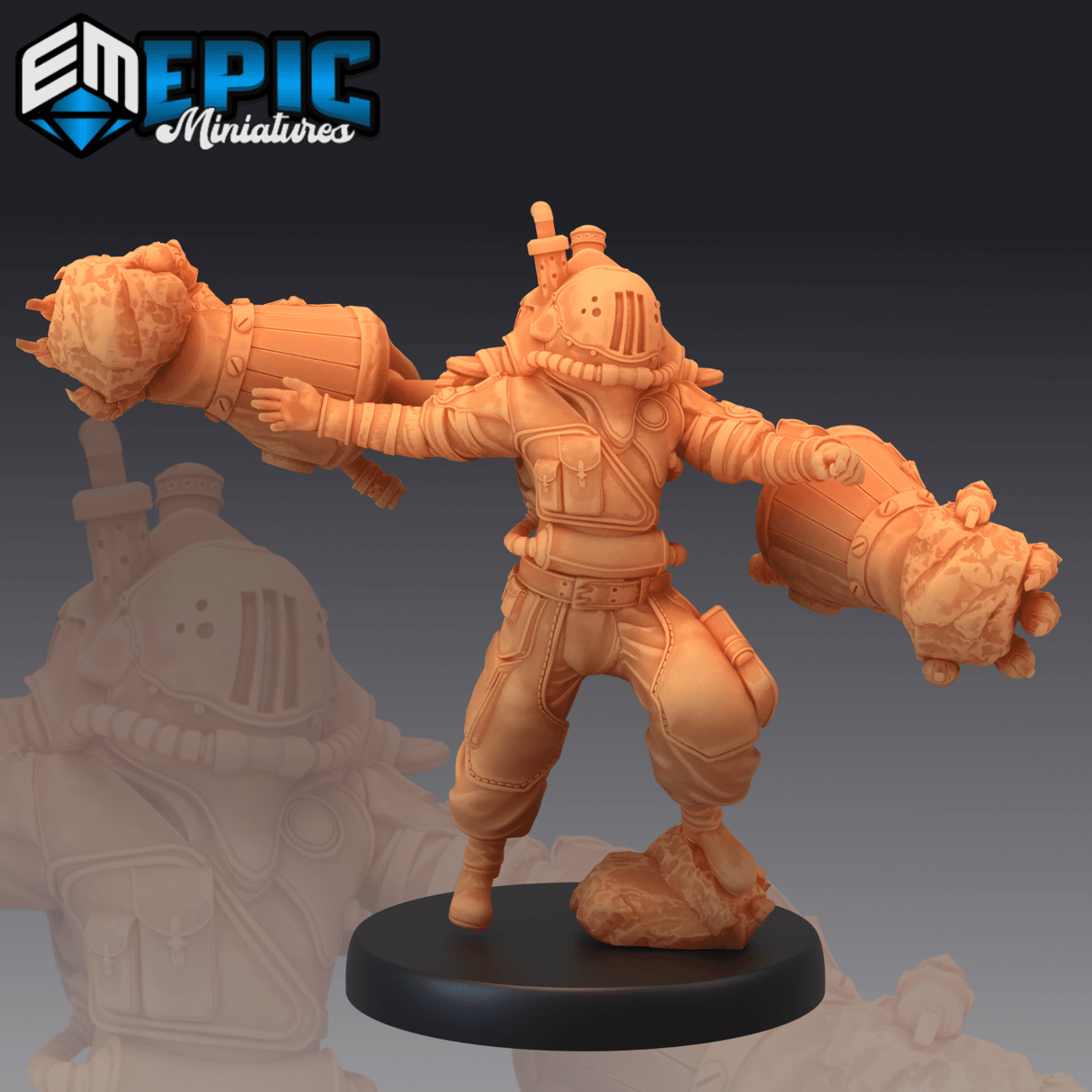 Exoskeleton Worker Miniature | C - Tabletop RPG & D&D miniature. Perfect for wargaming & collectors