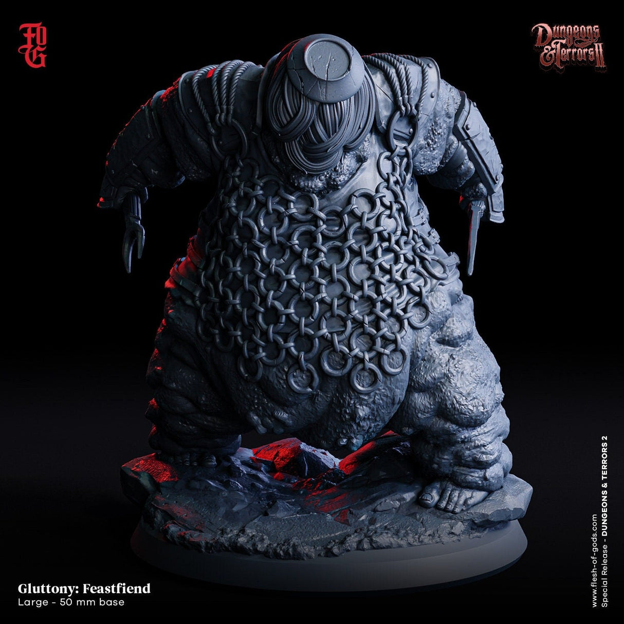 Feastfiend Fiend Miniature | Feastfiend - Tabletop RPG & D&D miniature. Perfect for wargaming & collectors