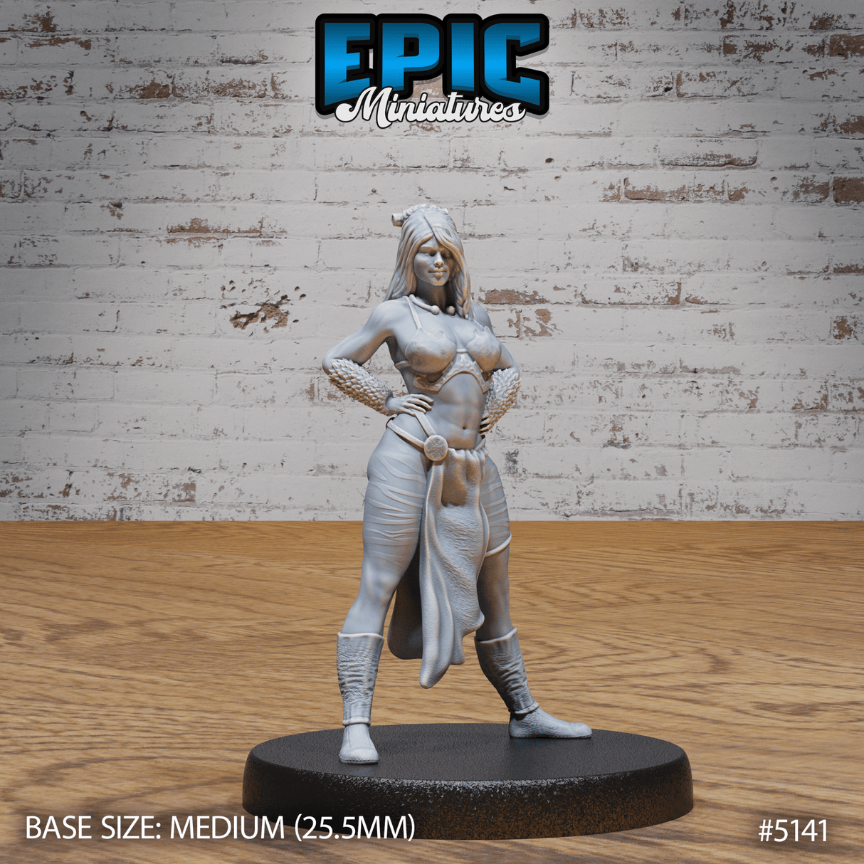 Female Slaver Miniature | A - Tabletop RPG & D&D miniature. Perfect for wargaming & collectors