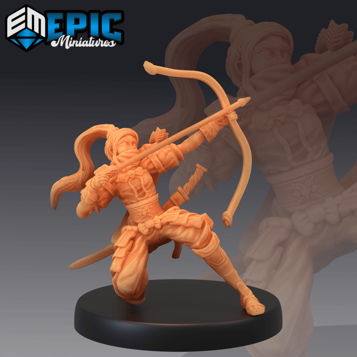 Fighter Elf Miniature | C - Tabletop RPG & D&D miniature. Perfect for wargaming & collectors