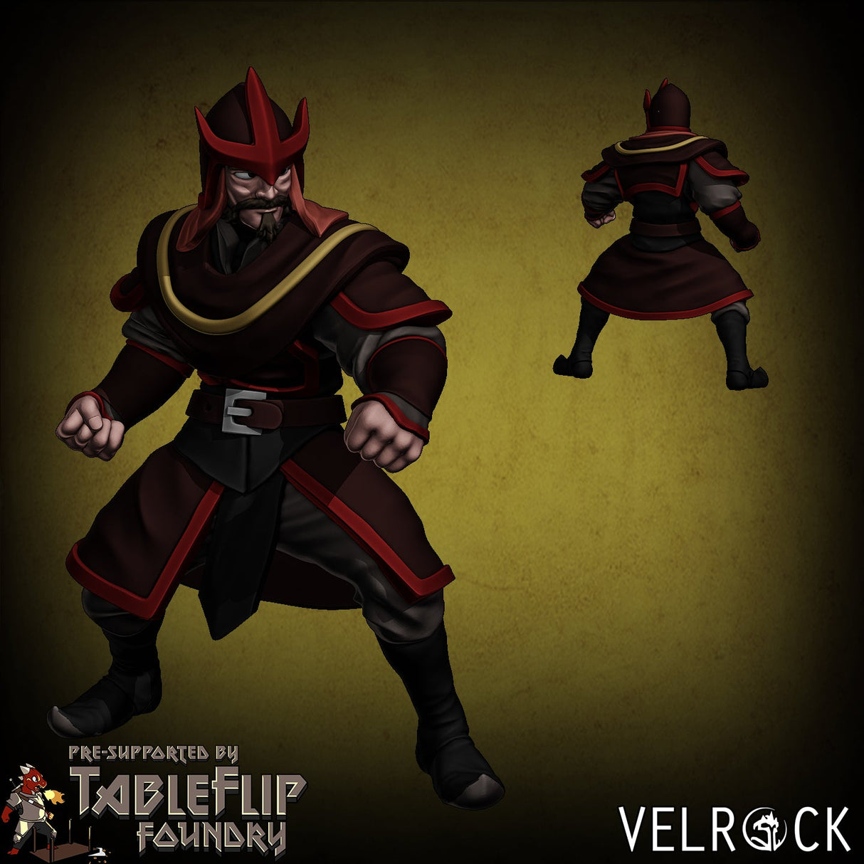 Fire Legion warriors Miniature | B - Tabletop RPG & D&D miniature. Perfect for wargaming & collectors