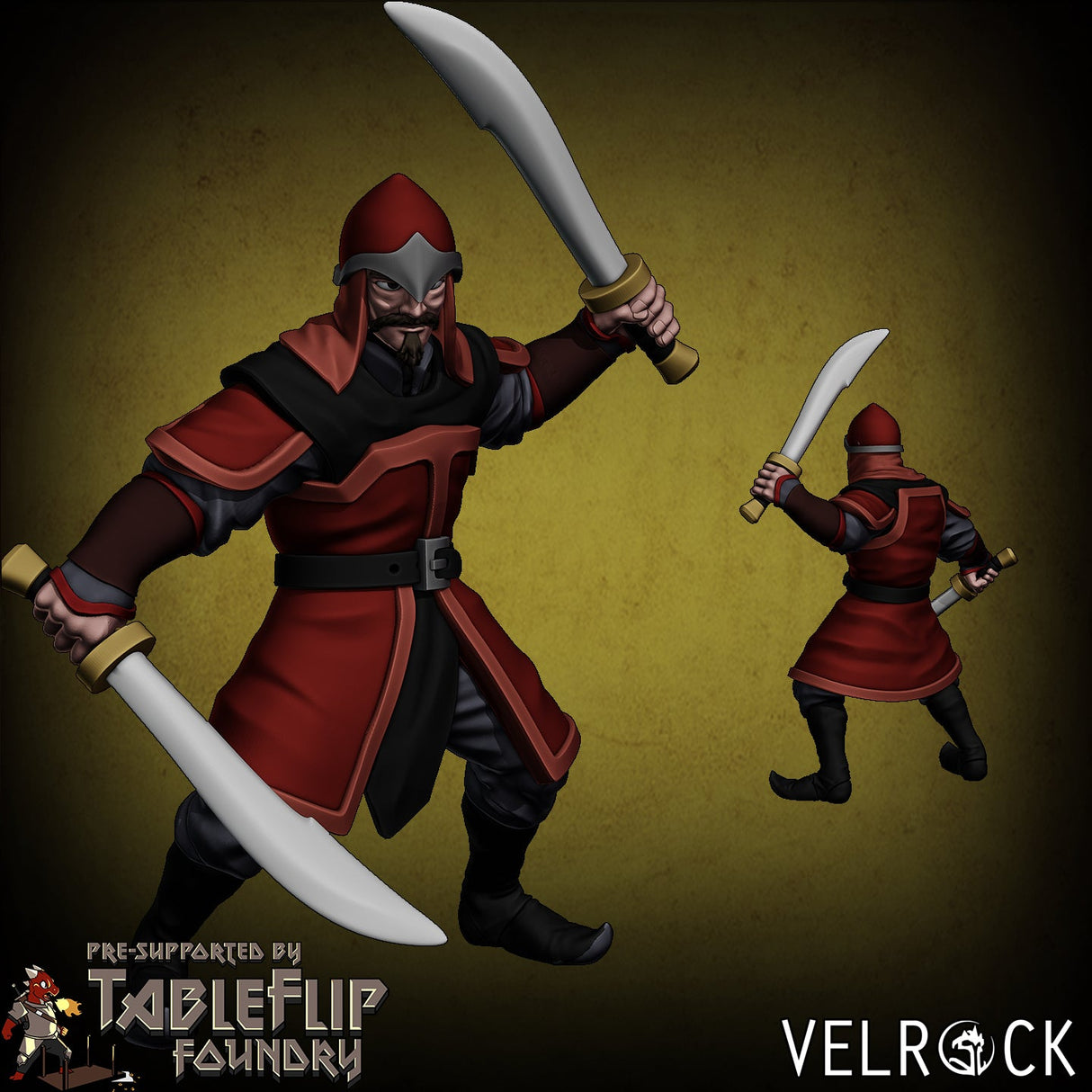 Fire Legion warriors Miniature | D - Tabletop RPG & D&D miniature. Perfect for wargaming & collectors