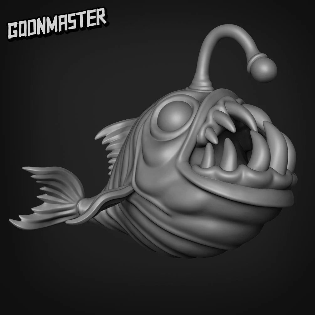 Fish Folk Mounted Miniature | C - Tabletop RPG & D&D miniature. Perfect for wargaming & collectors
