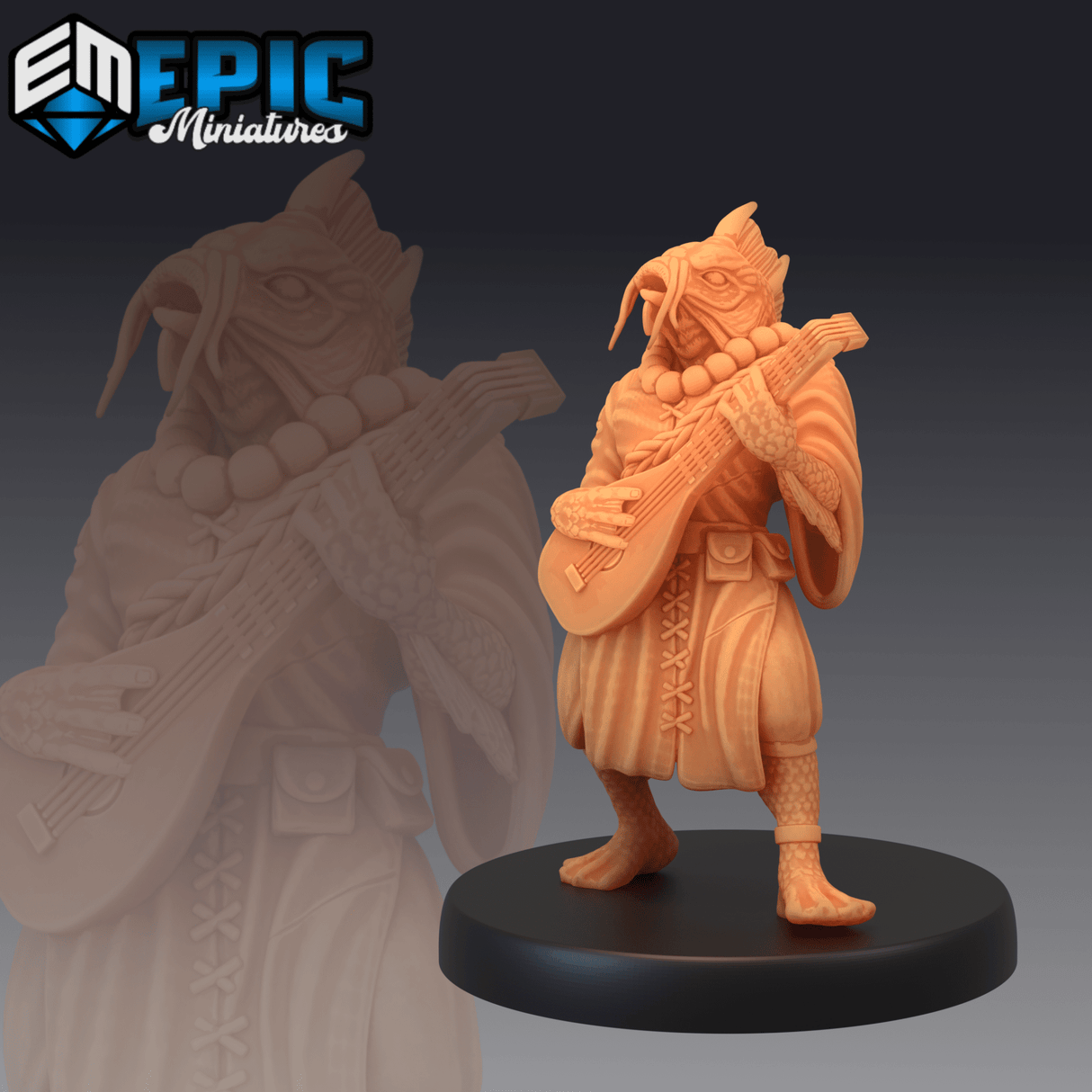 FishFolk Koi Miniature | C - Tabletop RPG & D&D miniature. Perfect for wargaming & collectors