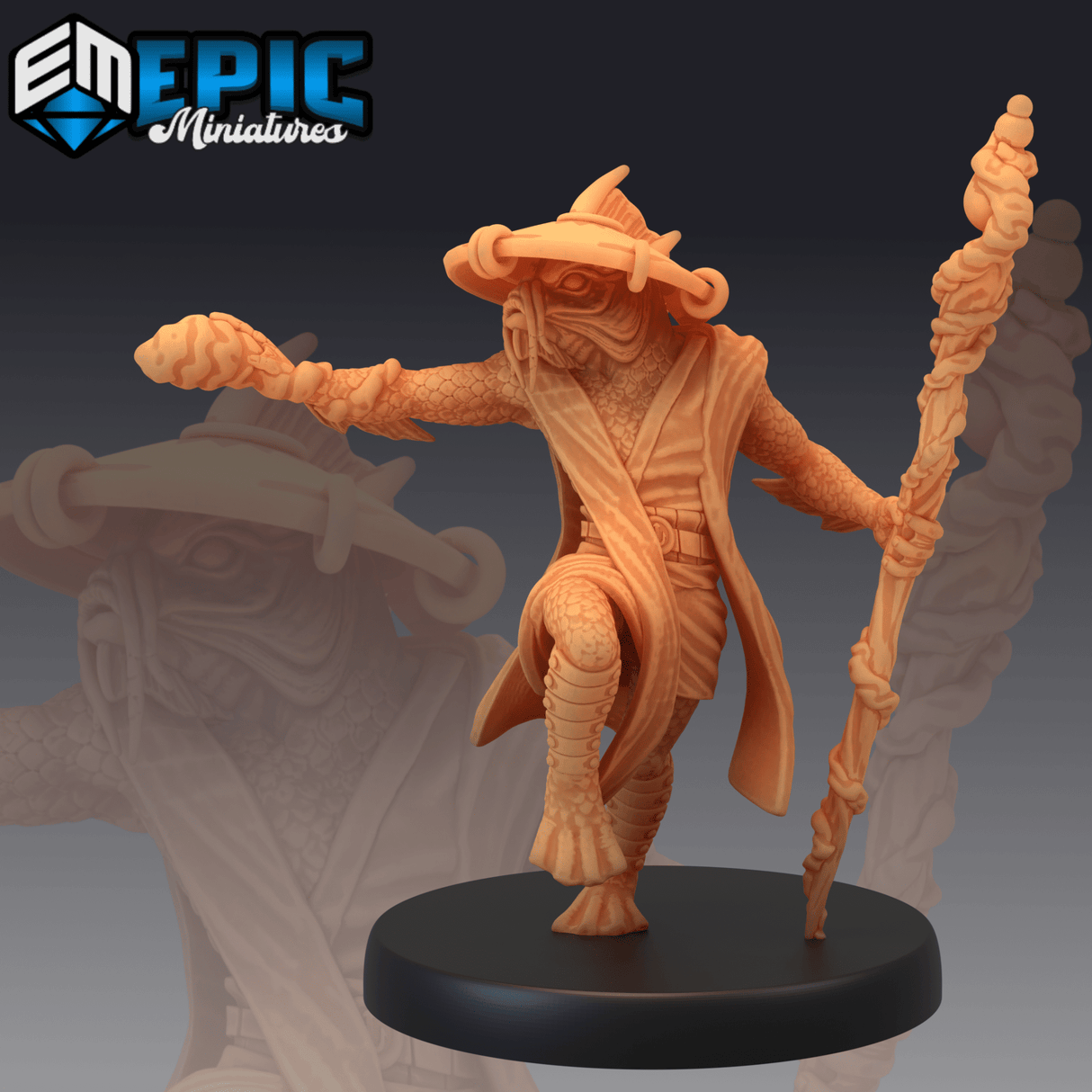 FishFolk Koi Miniature | C - Tabletop RPG & D&D miniature. Perfect for wargaming & collectors