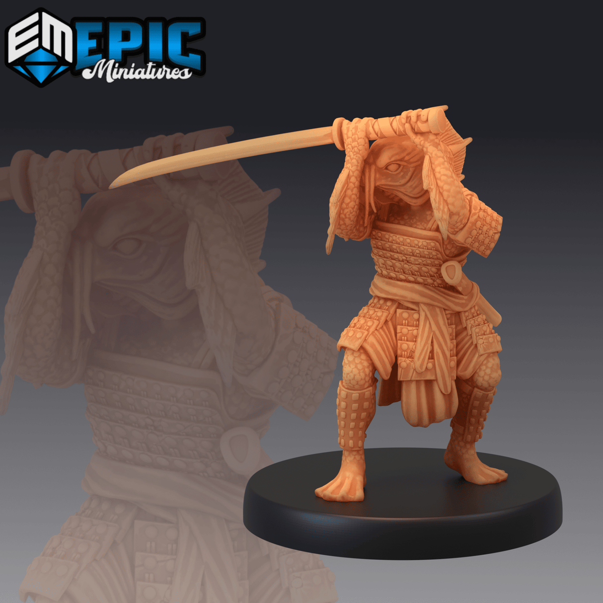 FishFolk Koi Miniature | C - Tabletop RPG & D&D miniature. Perfect for wargaming & collectors