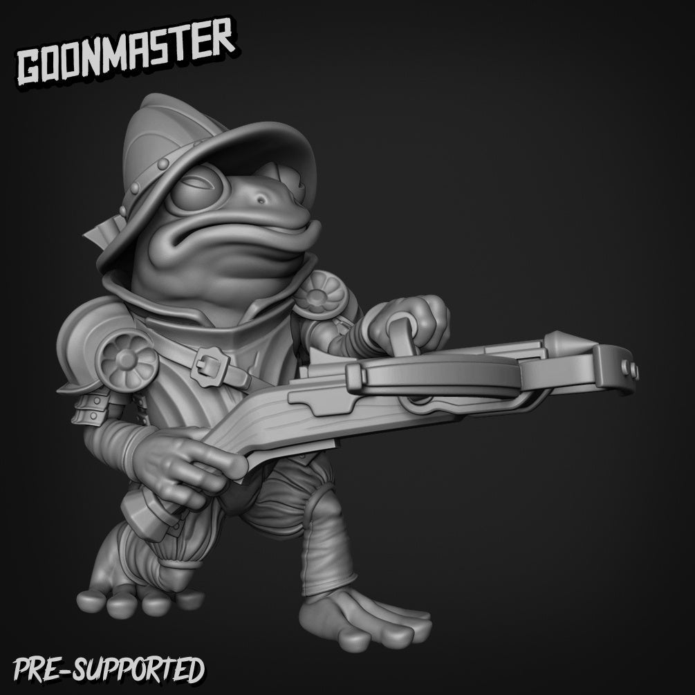 Frog Folk Ranger Miniature | E - Tabletop RPG & D&D miniature. Perfect for wargaming & collectors