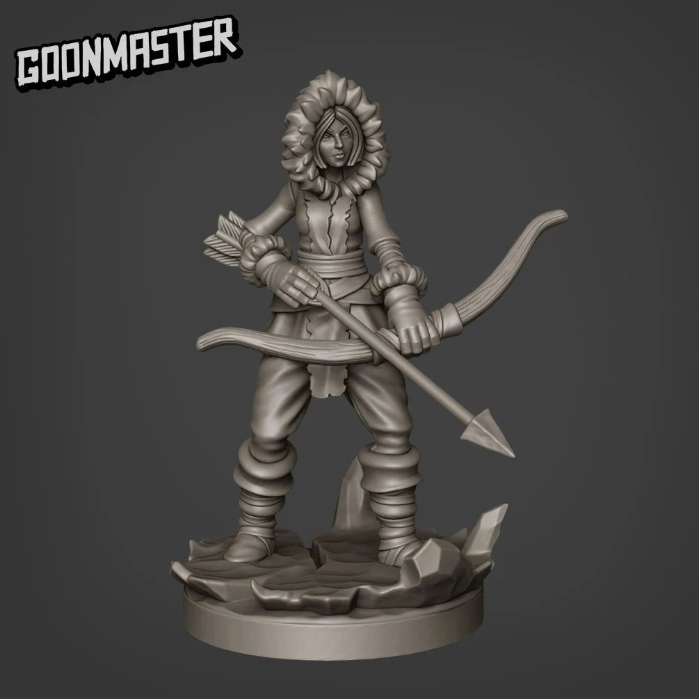 Frozen Tribe Miniature | E - Tabletop RPG & D&D miniature. Perfect for wargaming & collectors