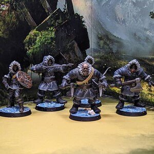 Frozen Tribe Miniature | Set of 6 - Tabletop RPG & D&D miniature. Perfect for wargaming & collectors