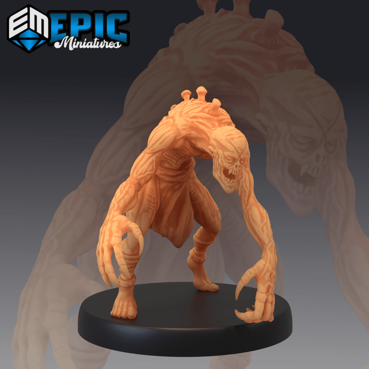 Ghoul Monster Miniature | B - Tabletop RPG & D&D miniature. Perfect for wargaming & collectors
