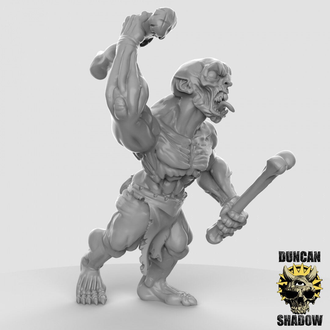 Ghouls Miniature | C - Tabletop RPG & D&D miniature. Perfect for wargaming & collectors