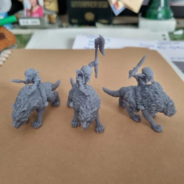 Goblin-Wolf Rider 1 Miniature | Premium Quality 3D Printed