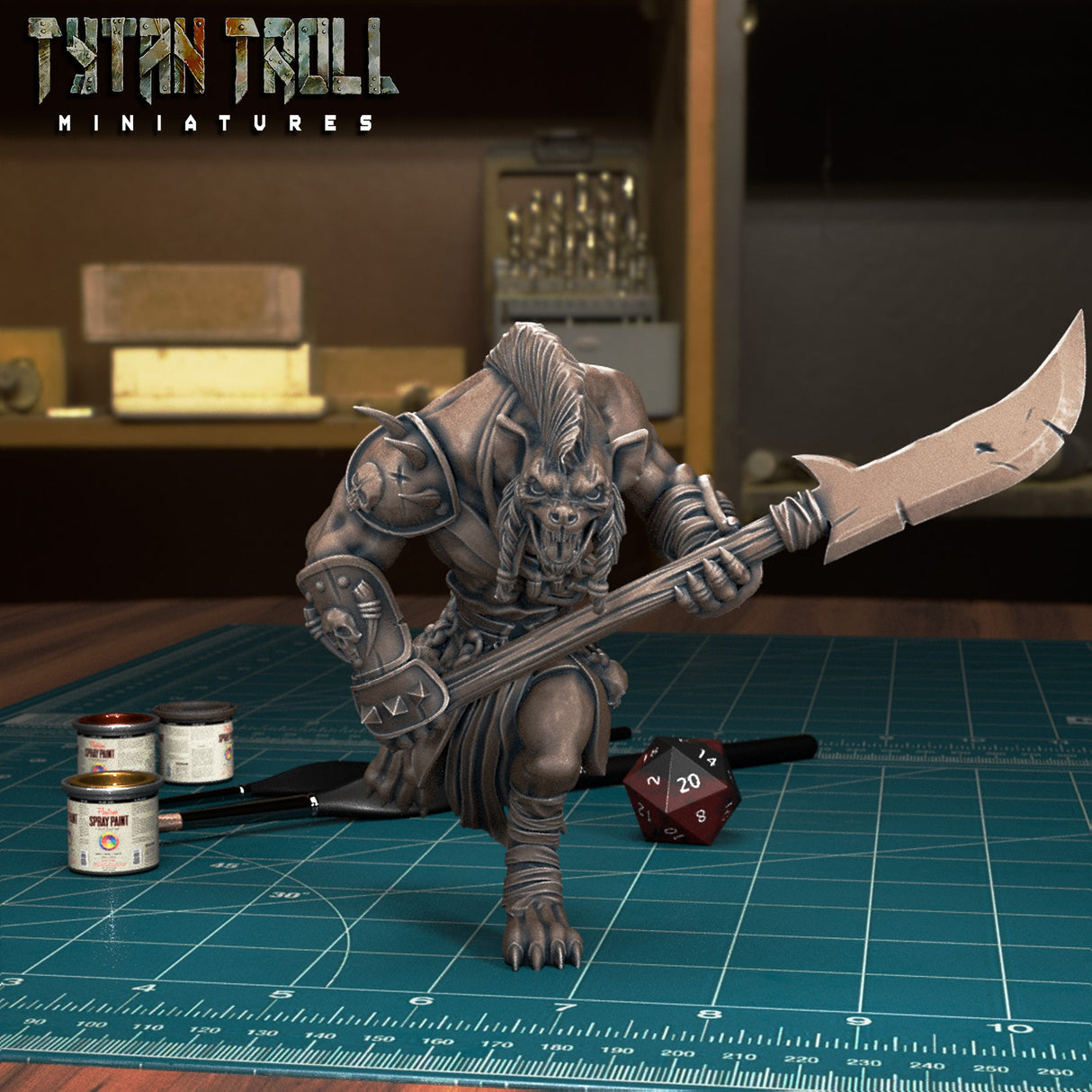 Gnoll Raiders Miniature | I - Tabletop RPG & D&D miniature. Perfect for wargaming & collectors