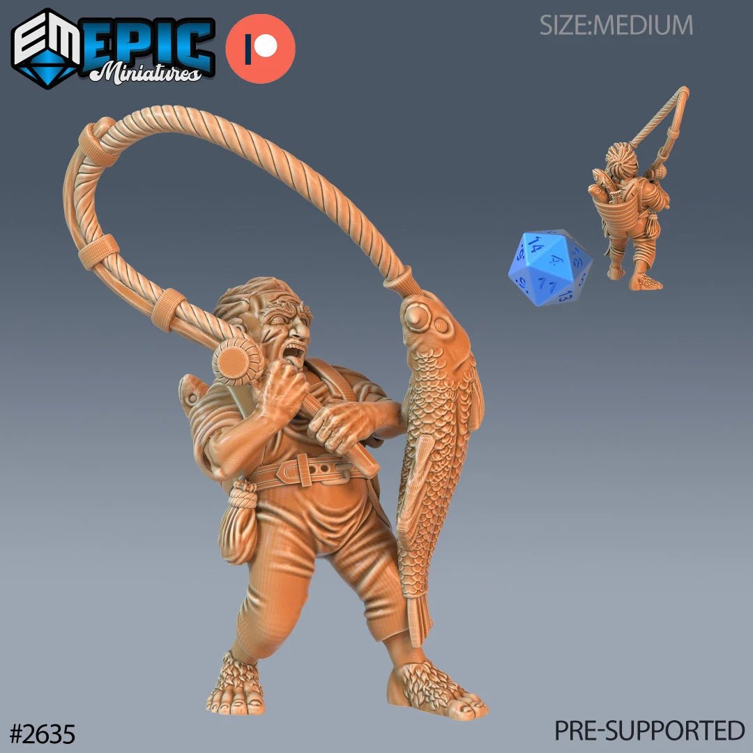 Gnome Farmer Miniature | B - Tabletop RPG & D&D miniature. Perfect for wargaming & collectors