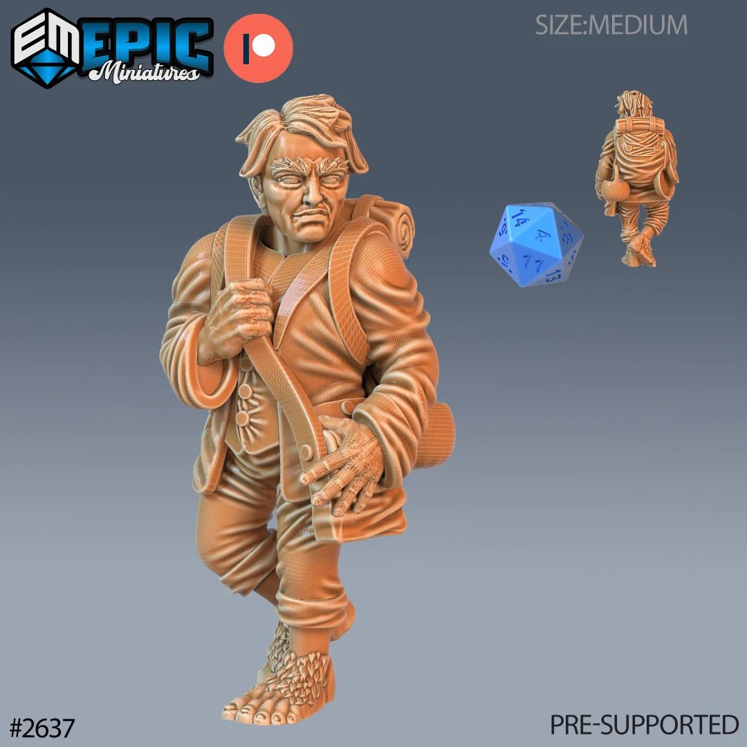Gnome Farmer Miniature | D - Tabletop RPG & D&D miniature. Perfect for wargaming & collectors