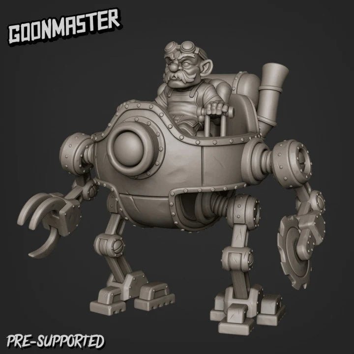 Gnome Machines team Miniature | A - Tabletop RPG & D&D miniature. Perfect for wargaming & collectors