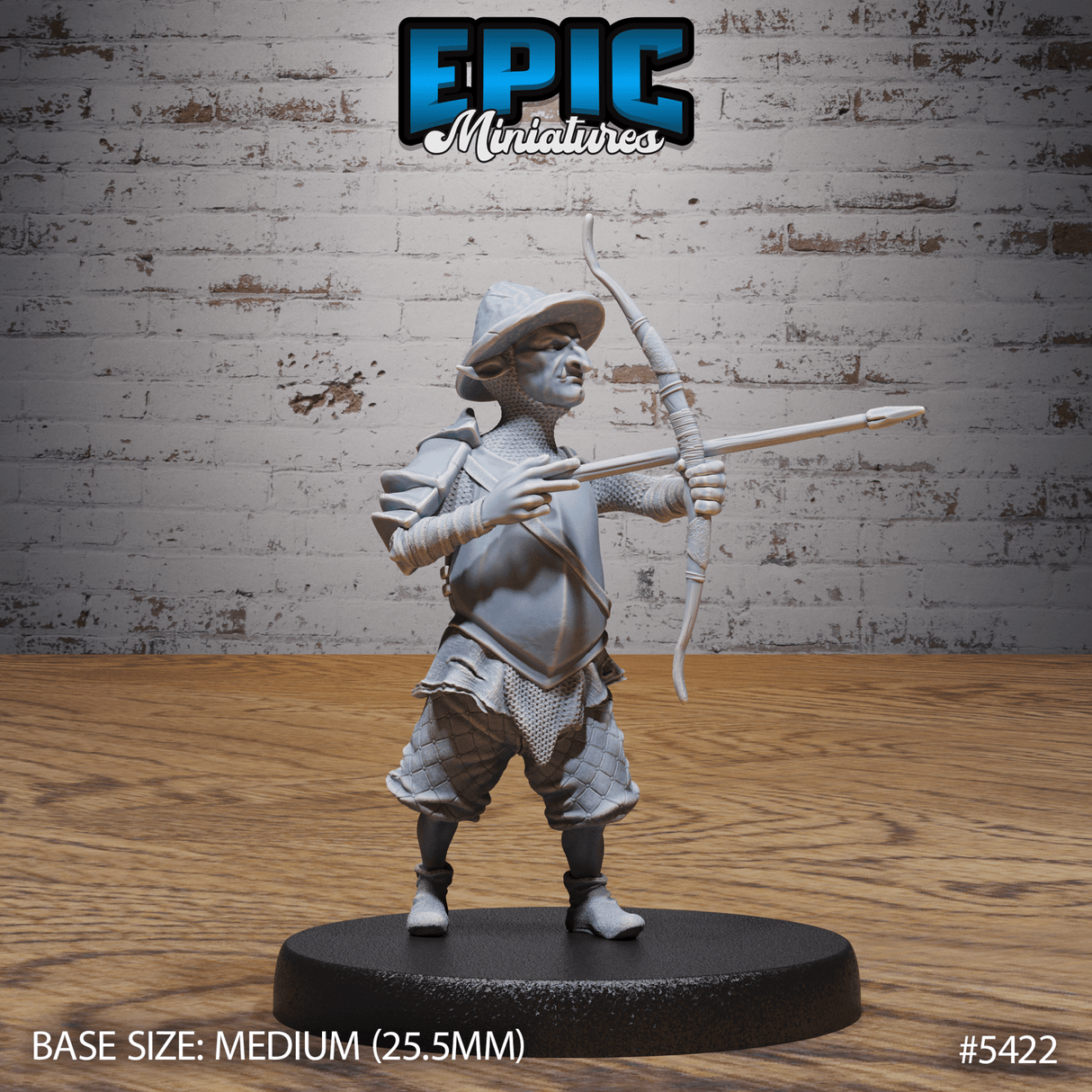 Goblin Guard Miniature | B - Tabletop RPG & D&D miniature. Perfect for wargaming & collectors