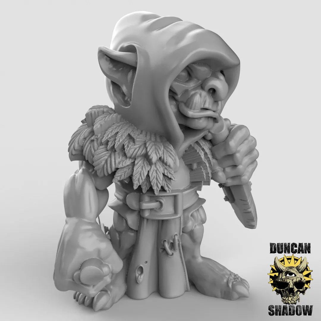 Goblin Hunter Miniature | C - Tabletop RPG & D&D miniature. Perfect for wargaming & collectors