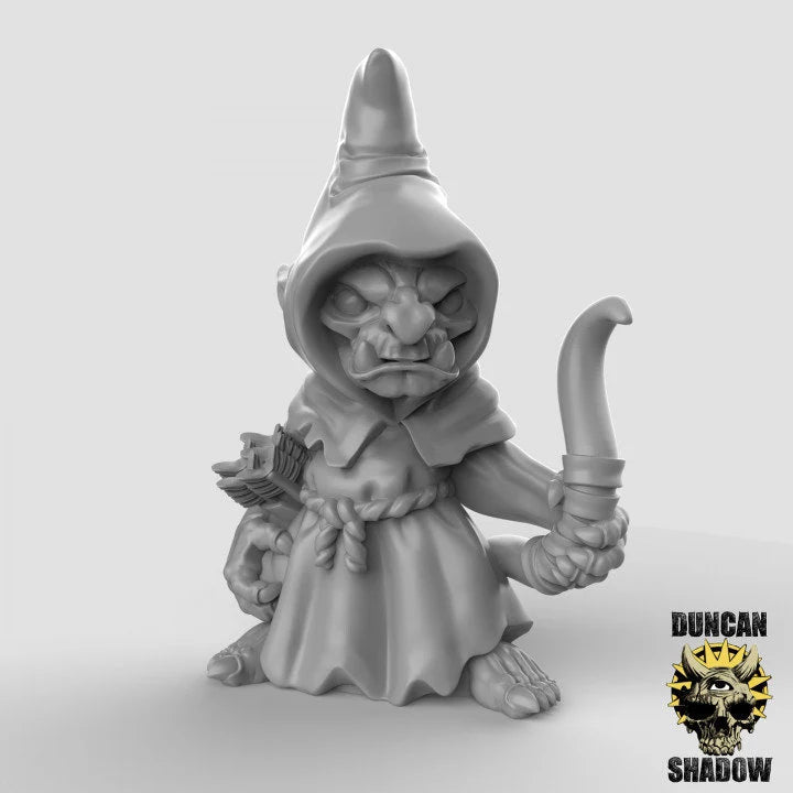 Goblin cultist Archers Miniature | C - Tabletop RPG & D&D miniature. Perfect for wargaming & collectors